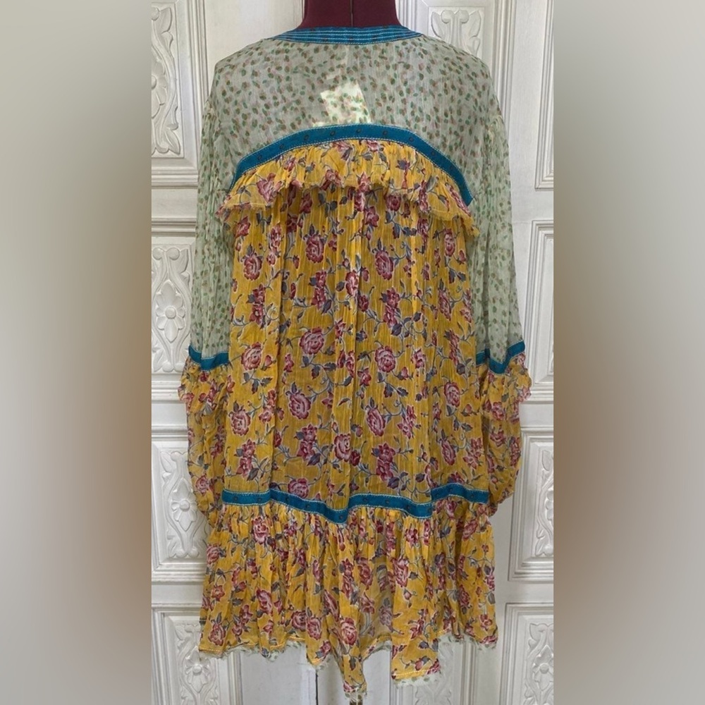 FREE PEOPLE Rosebud Print Mix Mini Tunic Dress - Picture 3 of 9